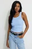 Ribbed Contrast Tank Top sold by Dynamite