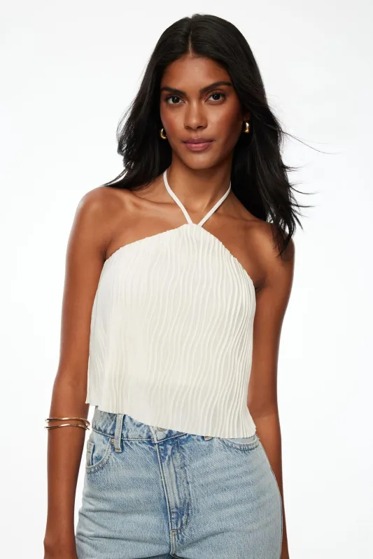 Open-Back Halter Top sold by Dynamite