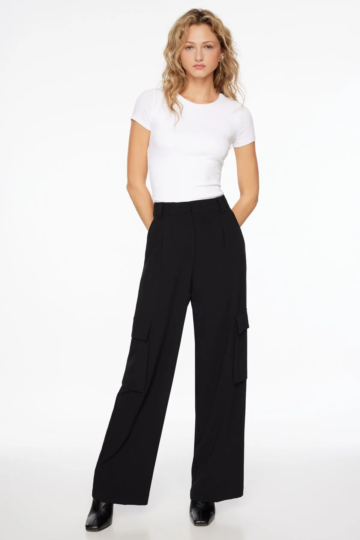 Gemma Wide Leg Cargo Pants sold by Dynamite