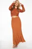 Mermaid Linen Maxi Skirt sold by Dynamite