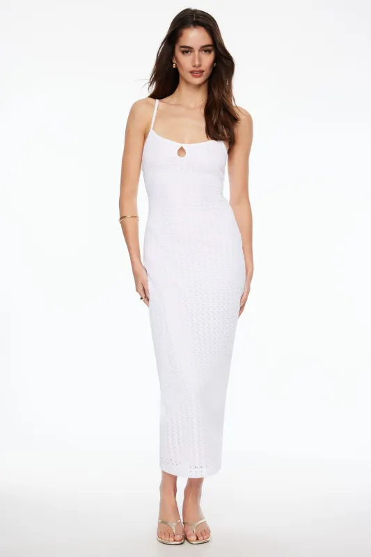 Sheer Keyhole Cami Midi Dress sold by Dynamite