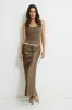 Cary Satin Slip Maxi Skirt sold by Dynamite