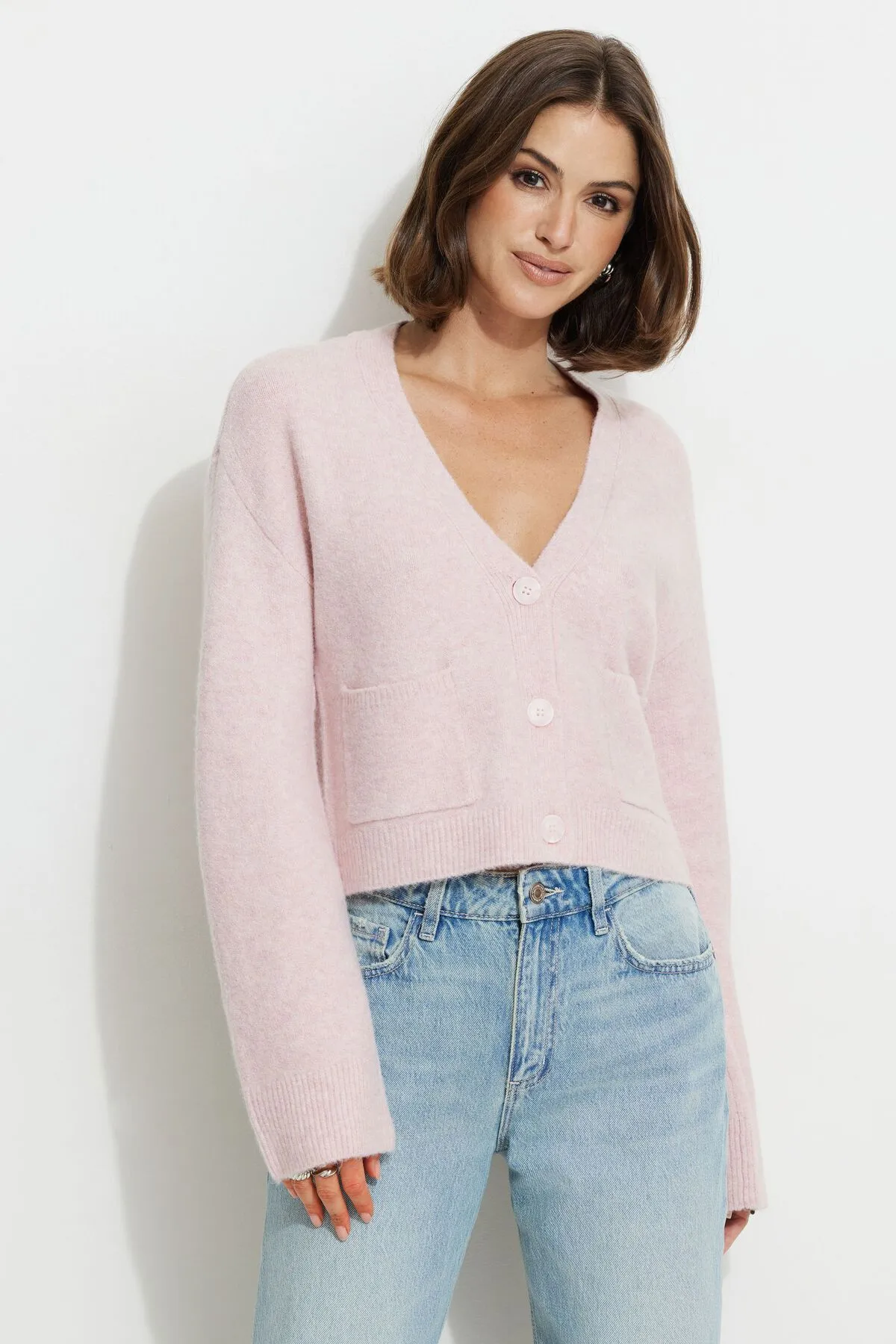 Heavenlyarn™ Abbey Cropped Cardigan sold by Dynamite