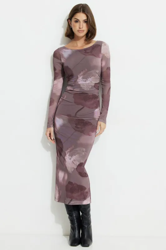 Serene Shirred Maxi Dress sold by Dynamite