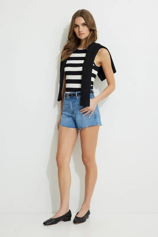 Claudia Mom Denim Shorts sold by Dynamite