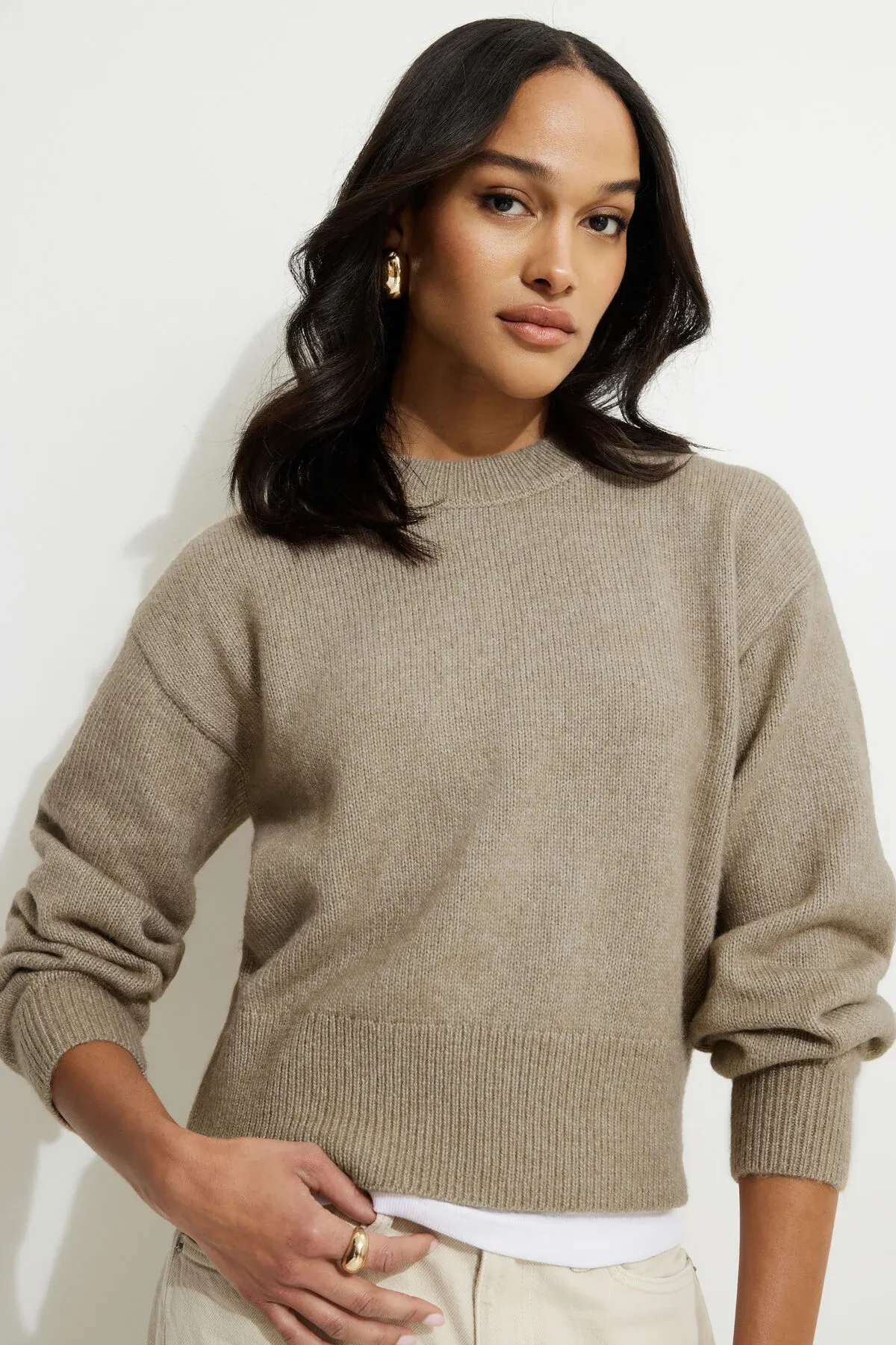 Relaxed Crewneck Sweater sold by Dynamite