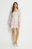 Amelie Balloon Sleeve Mini Dress sold by Dynamite