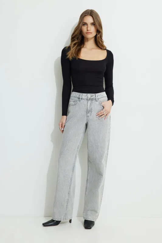 Mika Relaxed Straight Jeans sold by Dynamite