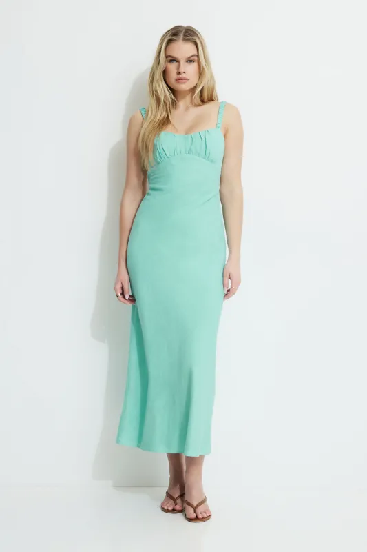 Sweetheart Open Back Maxi Dress sold by Dynamite