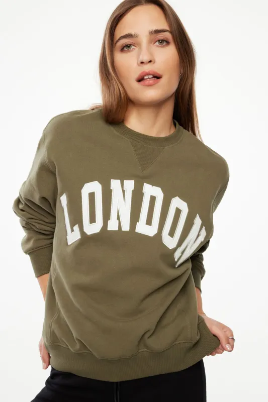 Classic Appliqué Crew Neck Sweatshirt sold by Dynamite