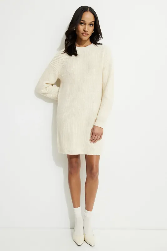 Ribbed Mini Sweater Dress sold by Dynamite