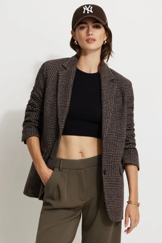 Diana Plaid Oversized Blazer sold by Dynamite