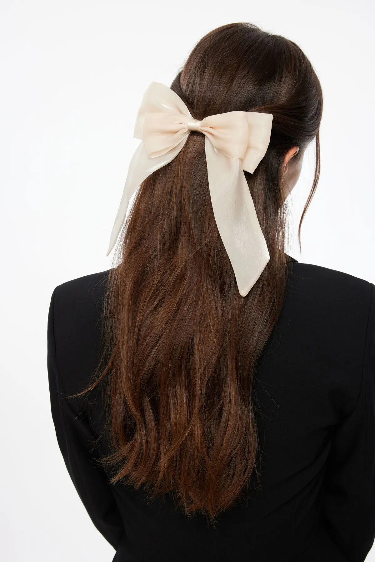 Oversized Organza Bow Hair Clip sold by Dynamite