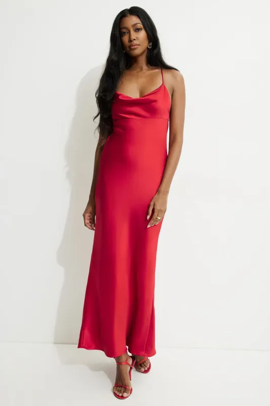 Satin Slip Maxi Dress sold by Dynamite