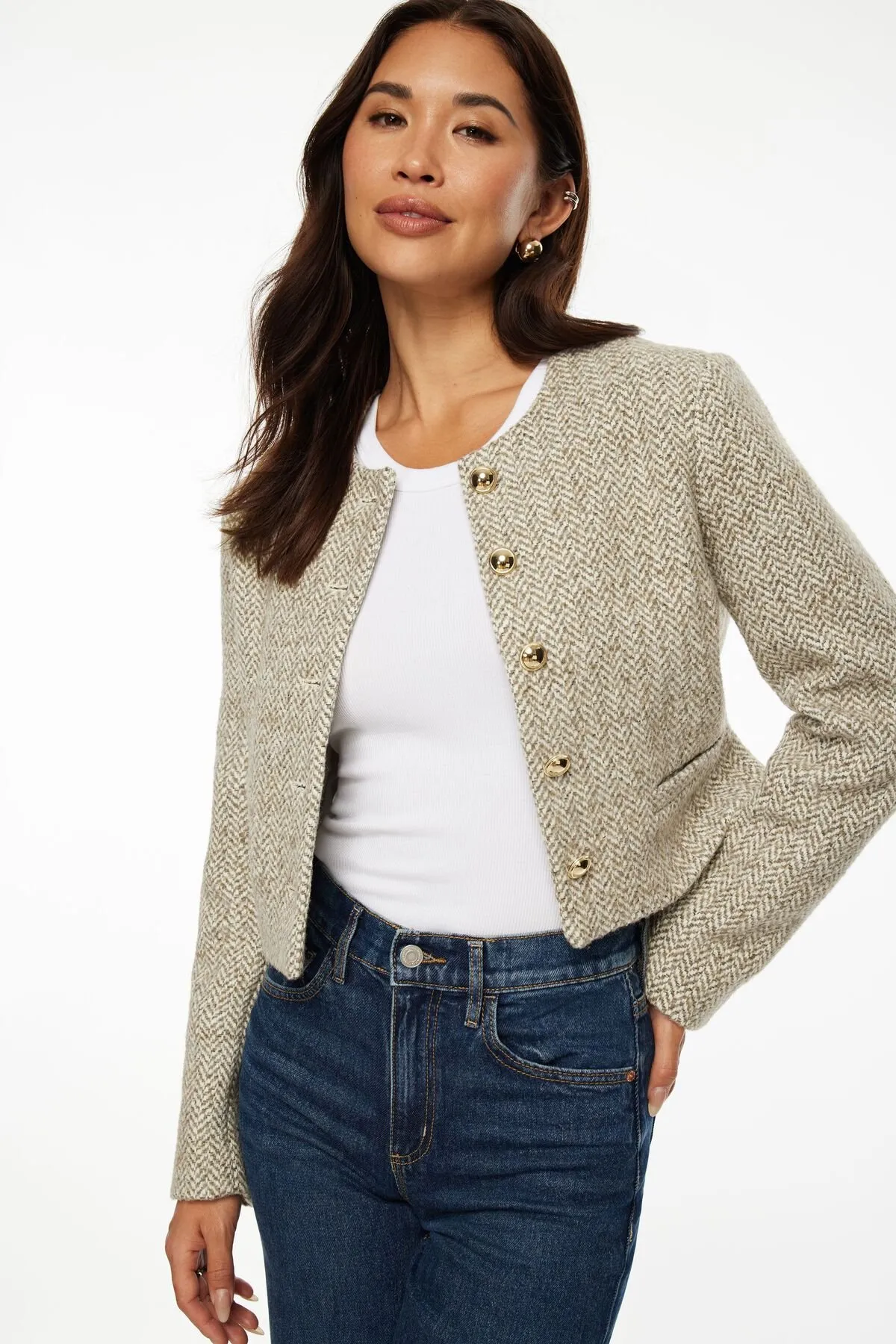 Margaux Tweed Blazer sold by Dynamite