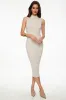 Emma Mock Neck Midi Dress sold by Dynamite