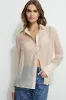 Sheer Relaxed Shirt sold by Dynamite