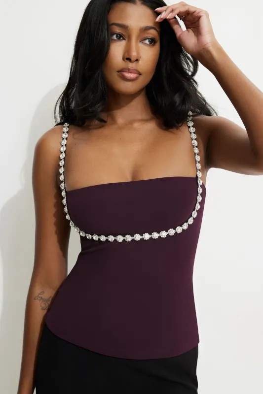 Aurora Embellished Tank Top sold by Dynamite