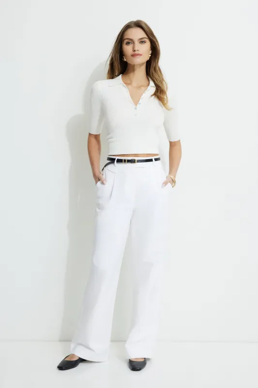 Pleated Straight Leg Pants sold by Dynamite