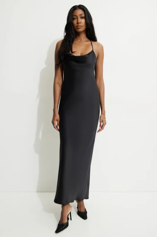 Satin Slip Maxi Dress sold by Dynamite