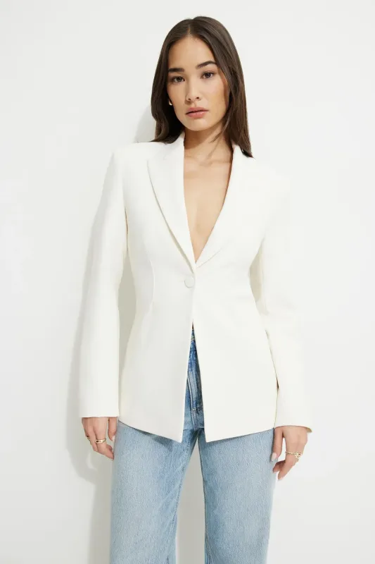 Fitted Single Button Blazer sold by Dynamite