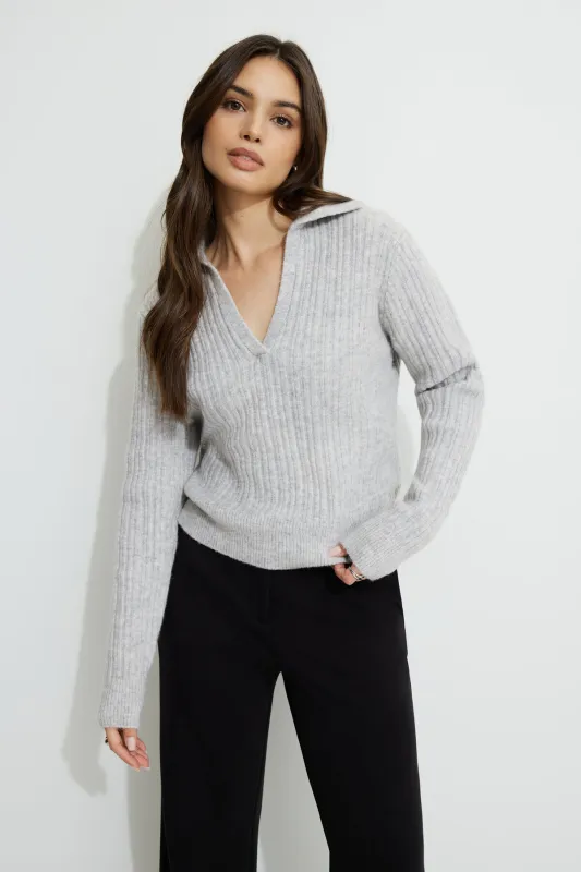 Heavenlyarn™ Polo Sweater sold by Dynamite