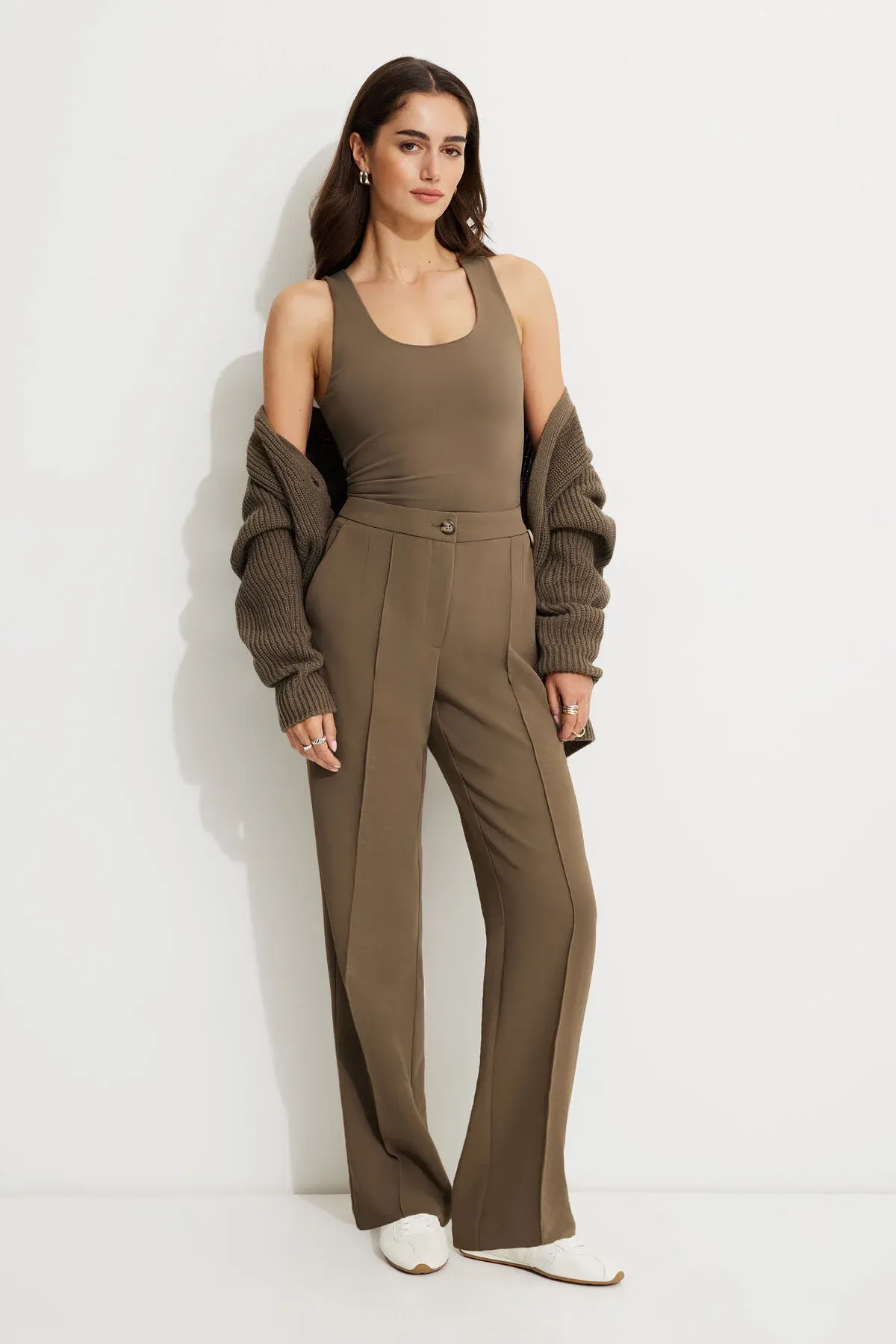 Pintuck Straight Leg Pants sold by Dynamite