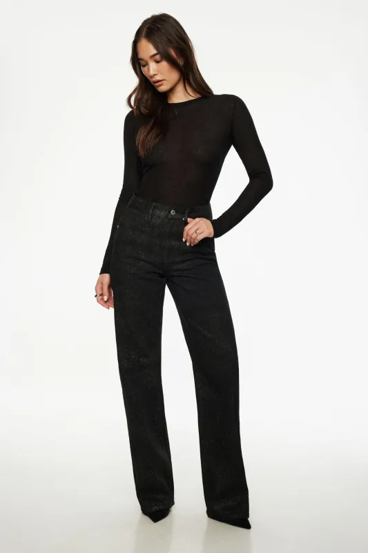Heidi Glitter Wide Leg Jeans sold by Dynamite