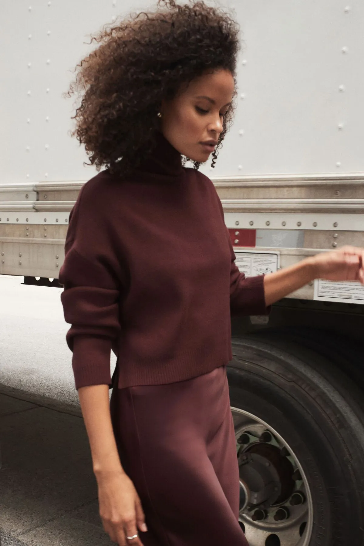 Cropped Turtleneck Sweater sold by Dynamite