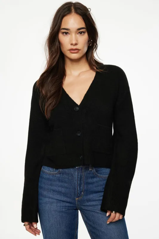 Heavenlyarn™ Abbey Cropped Cardigan sold by Dynamite