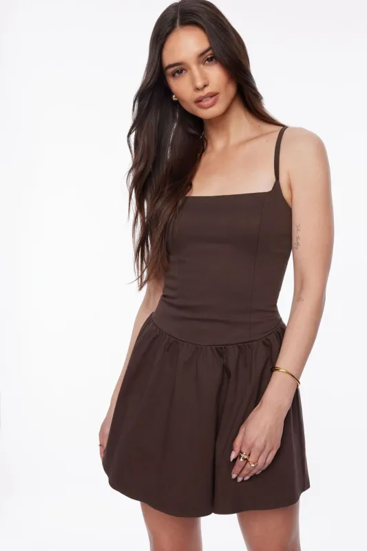 Corset Flare Mini Dress sold by Dynamite