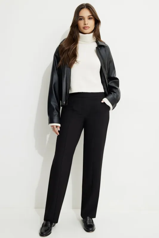Mid Rise Straight Pants sold by Dynamite