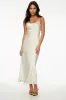 Adelia Satin Maxi Slip Dress sold by Dynamite