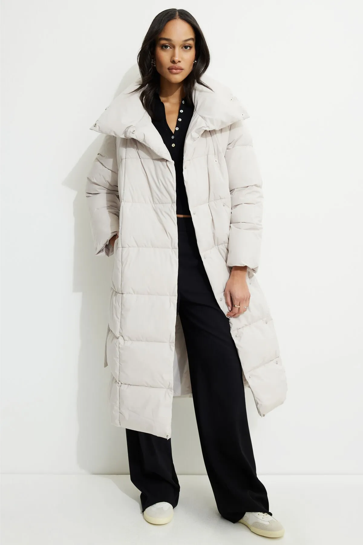 Belted Maxi Puffer Coat sold by Dynamite
