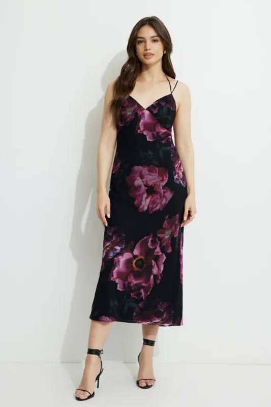 Back Tie Maxi Slip Dress sold by Dynamite
