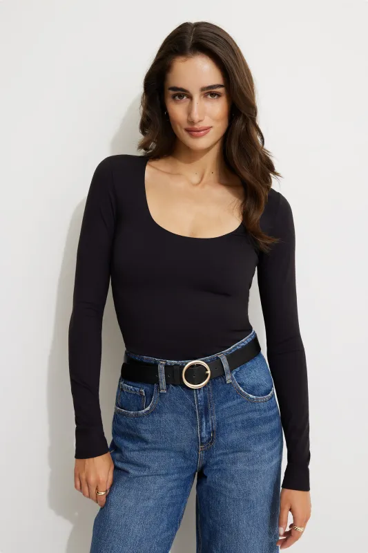 Softform Long Sleeve Top sold by Dynamite