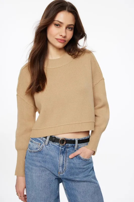 Exposed Seam Crewneck Sweater sold by Dynamite