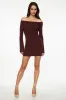 Ribbed Off Shoulder Mini Dress sold by Dynamite
