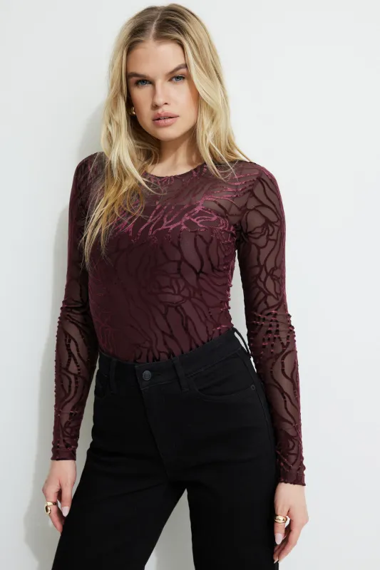 Skylar Burnout Bodysuit sold by Dynamite