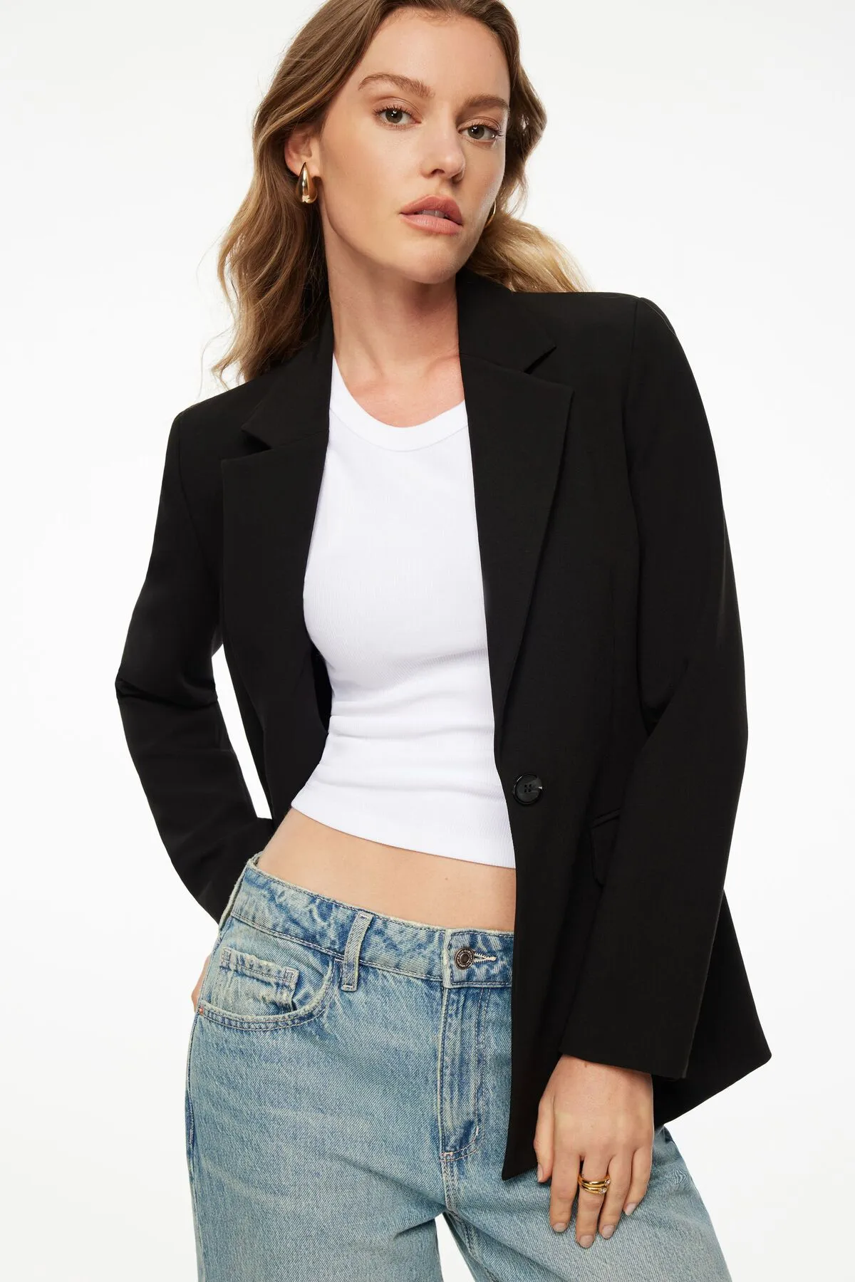 Adeline Single Breasted Blazer sold by Dynamite