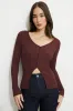 Ribbed Flyaway Cardigan sold by Dynamite