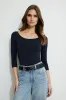 Three Quarter Sleeve Bodysuit sold by Dynamite