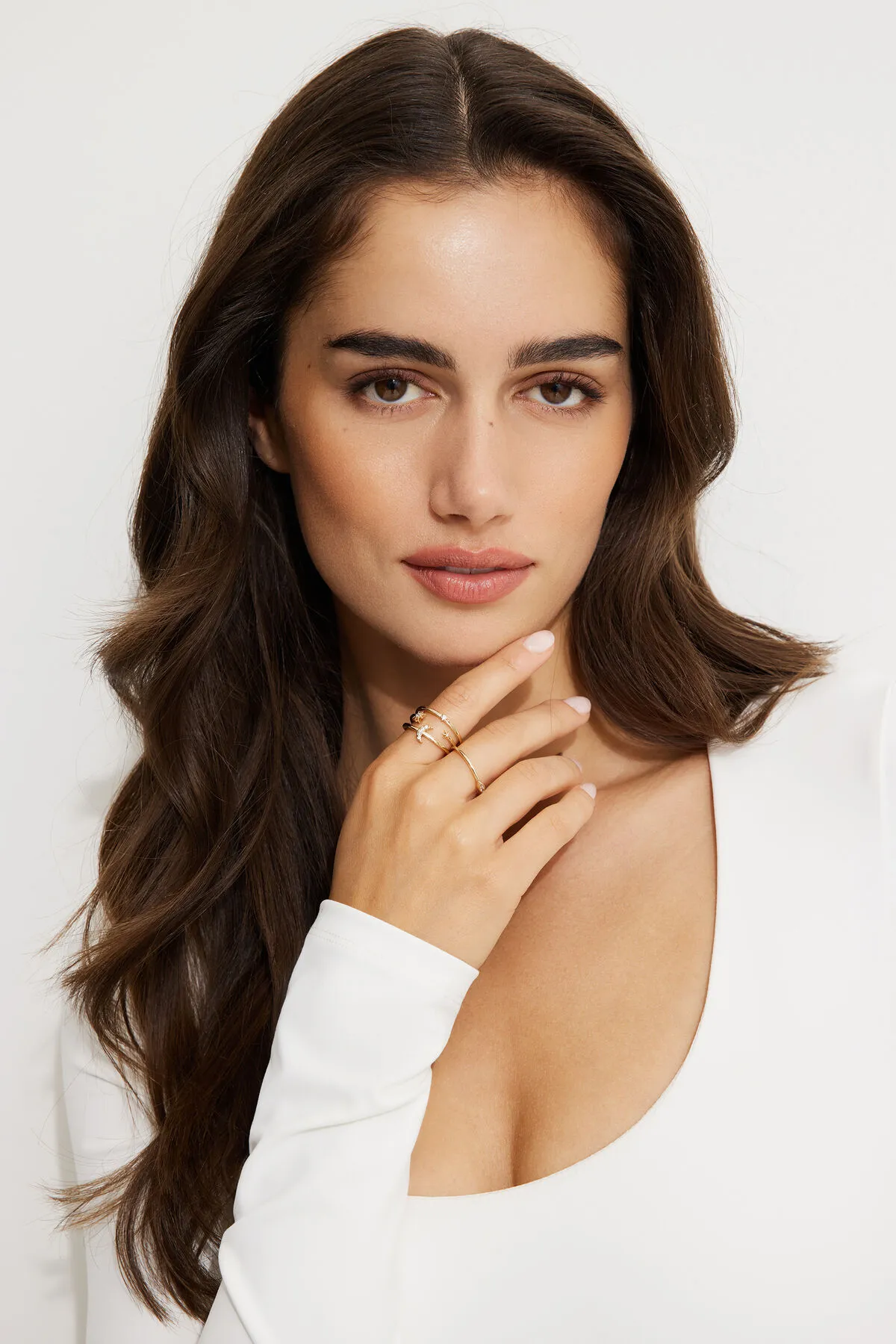 The Premium Collection | 2-Pack Moon & Stars Rings sold by Dynamite