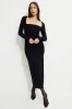 Cherry Ribbed Bolero Maxi Dress sold by Dynamite