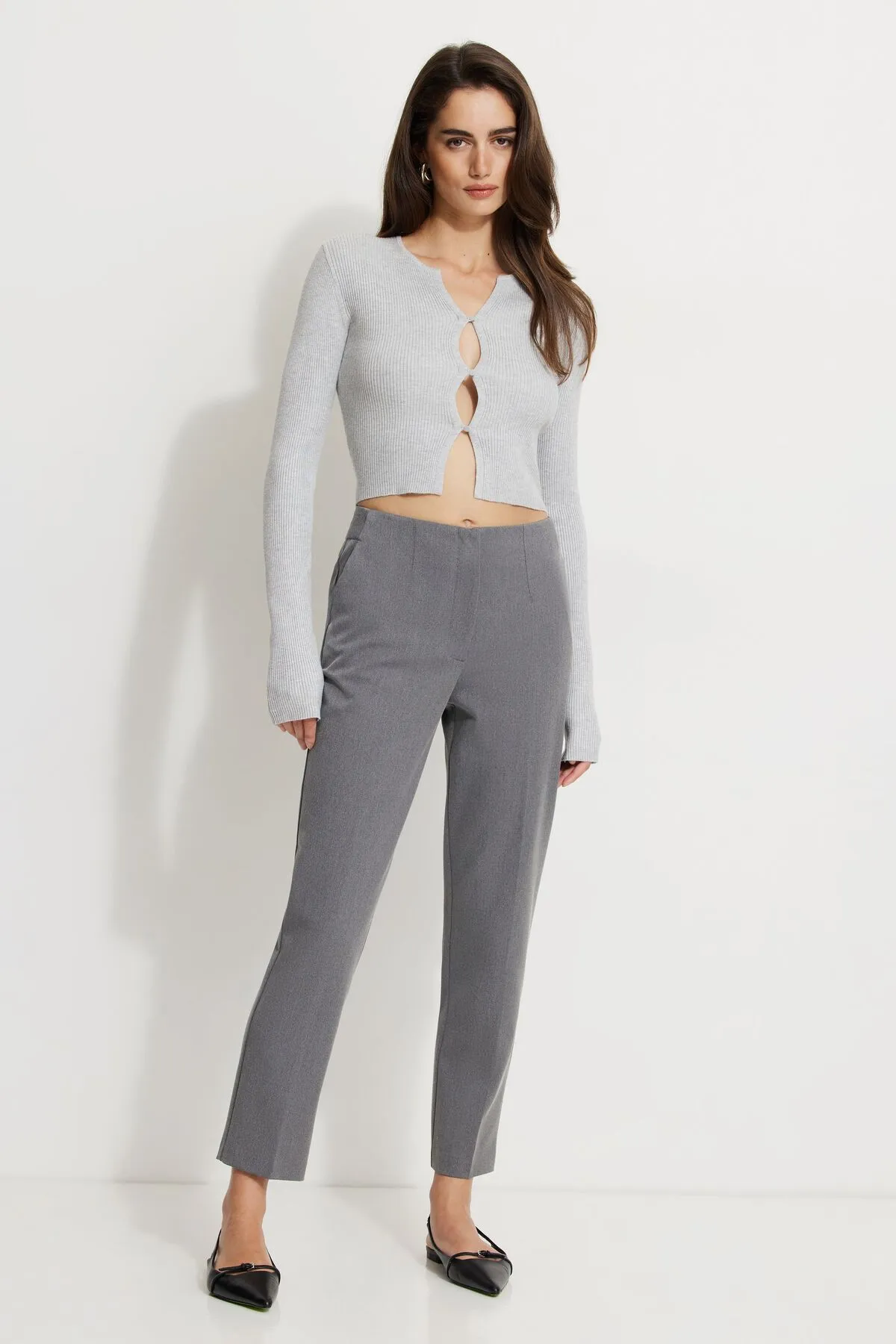Emily Tailored Slim Ankle Pants sold by Dynamite