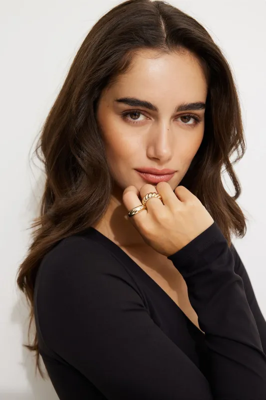 The Premium Collection | 2-Pack Dome Rings sold by Dynamite