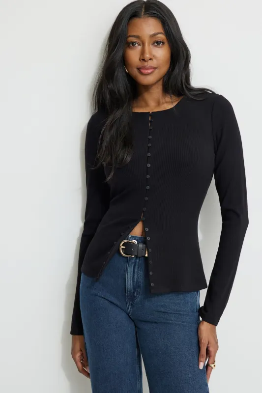 Renae Ribbed Flyaway Cardigan sold by Dynamite