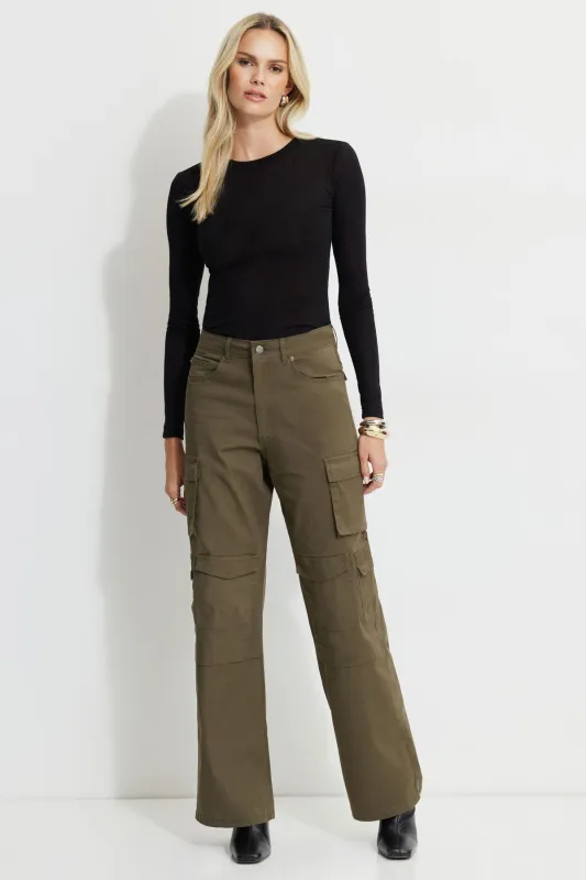 Straight Leg Cargo Pants sold by Dynamite