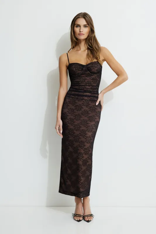 Sweetheart Lace Maxi Dress sold by Dynamite