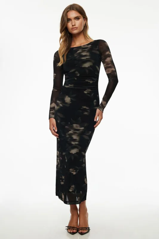 Serene Shirred Maxi Dress sold by Dynamite